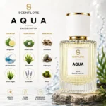 Aqua Men's Perfume | Fresh Marine Citrus | Perfume Spray for Men | Cool & Refreshing Scent | Gift for Him