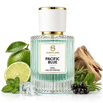 Pacific Blue Unisex Perfume | Fresh Citrus Marine | Perfume Spray | Vibrant & Uplifting Fragrance | Gift for All