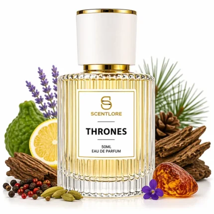 Thrones Men's Perfume | Fresh Spicy Woody | Perfume Spray for Men | Strong & Noble Fragrance | Gift for Him